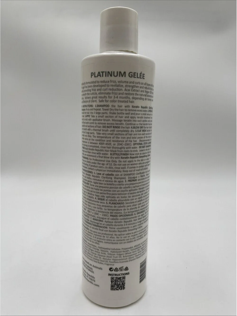 Keratin Republic Keratin+Collagen Platinum Smoothing Gelee 16Oz